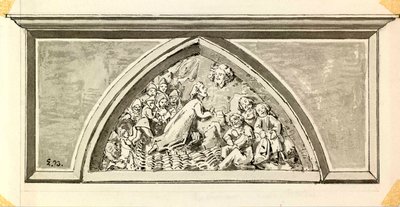 Tympanum of the Parish Church Portal in Kranj by Ladislav Benesch